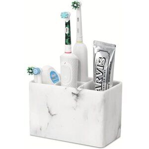 Bathroom Toothbrush Organizer Countertop-Toothpaste Storage